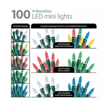 Ledup Mfg Group Ltd 100LT O/P TwinkleLights, 100PK SLS100OPUTW